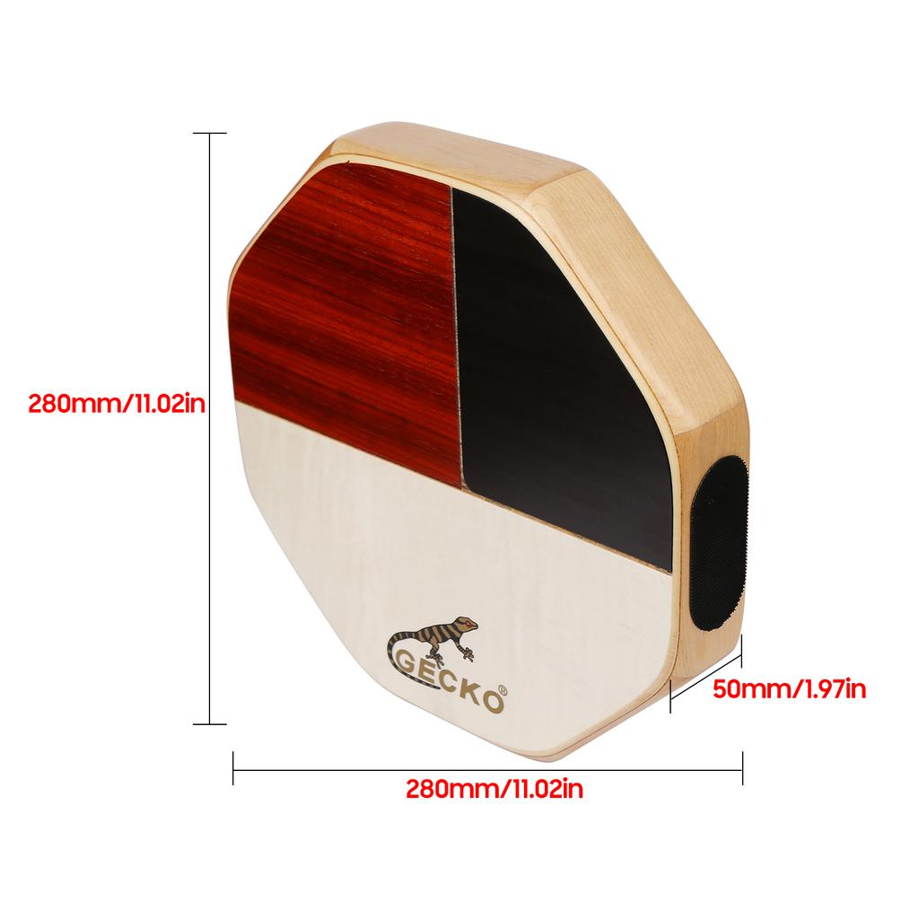GECKO SD6 Cajon ruční buben Cajon bicí bicí nástroj s přenosnou taškou Přenosný na cesty