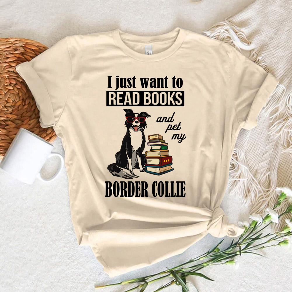 

Border Collie t shirt Women summer funny streetwear tshirts feUnisex 2000s anime graphic clothes 3XL