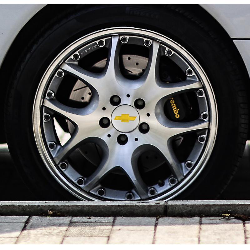 56-65mm Car Wheel Center Hub Cap Emblem Sticker Accessories For Chevrolet Cruze Sonic Silverado Trax Camaro Captiva Aveo Z71 SSR