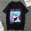 Anime Hunter X Hunter Killua Zoldyck Women's Casual Fashion Harajuku Short Sleeve Round Neck Plus Size Cotton Unisex T-Shirt2