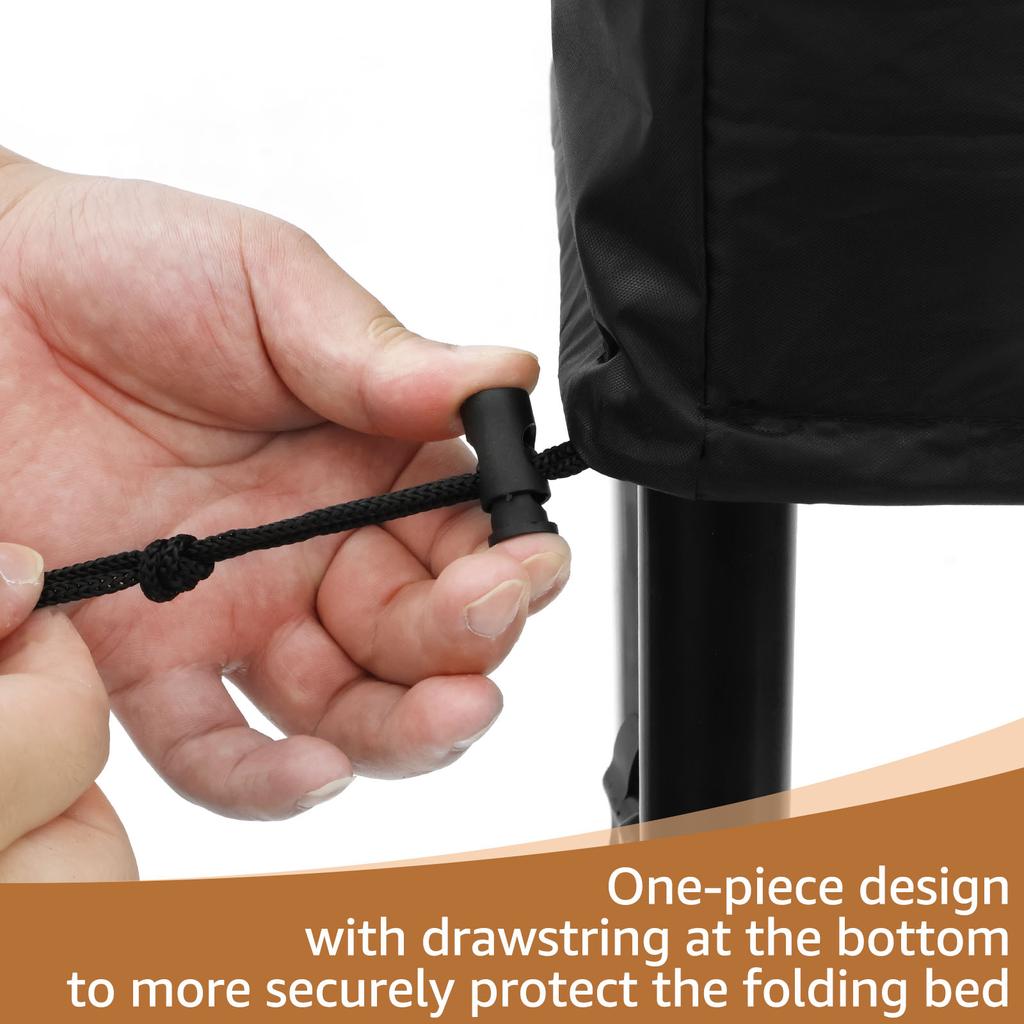 Folding Reclining Chair Cover Waterproof Portable Folding Bed Storage Bag Dust  Anti-UV Sun Garden Reclining Chairs Covers