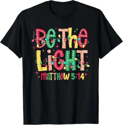 Be The Light Christian Christmas T-Shirt_reprin<wbr/>t_sale 40% Off_hot Item_inspire @ Unisex T-Shirt