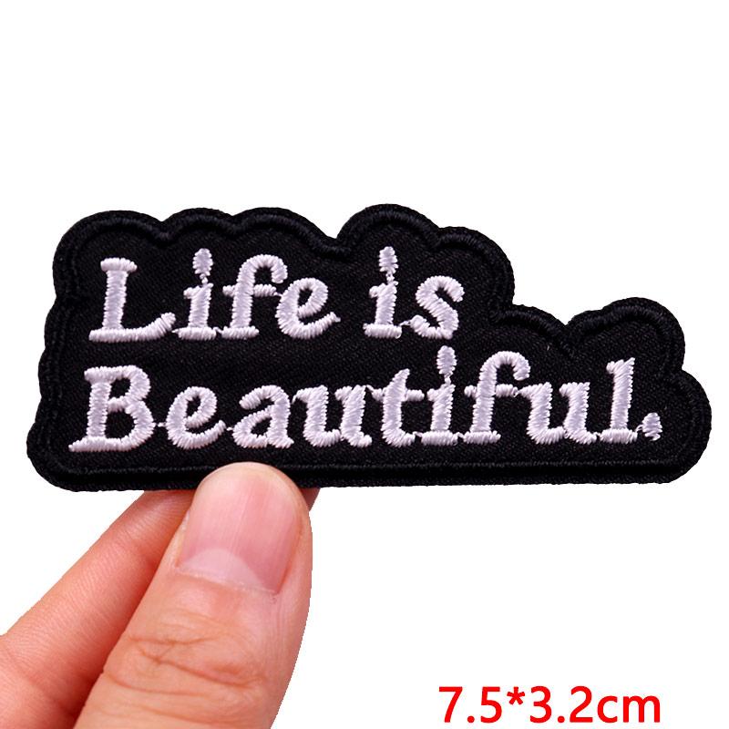 Jackets Diy Cartoon Patch Letter Embroidery Patch Iron On Patches For Clothing Thermoadhesive Patches On Clothes Sew Stickers
