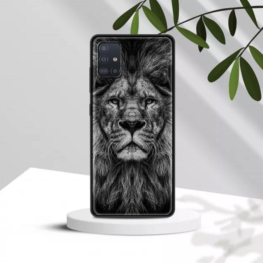Fall Für Samsung A91 A72 A71 A52 A51 A42 A41 A32 A31 A21 EU A21s A12 A11 A02s A02 A01 Abdeckung Fundas Shell Lions