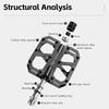 WEST BIKING Ultra-Light Carbon Fiber Pedals 3 Bearing Cycling Pedals Labor Saving Anti-Slip MTB Road Bicycle Pedal Accessories