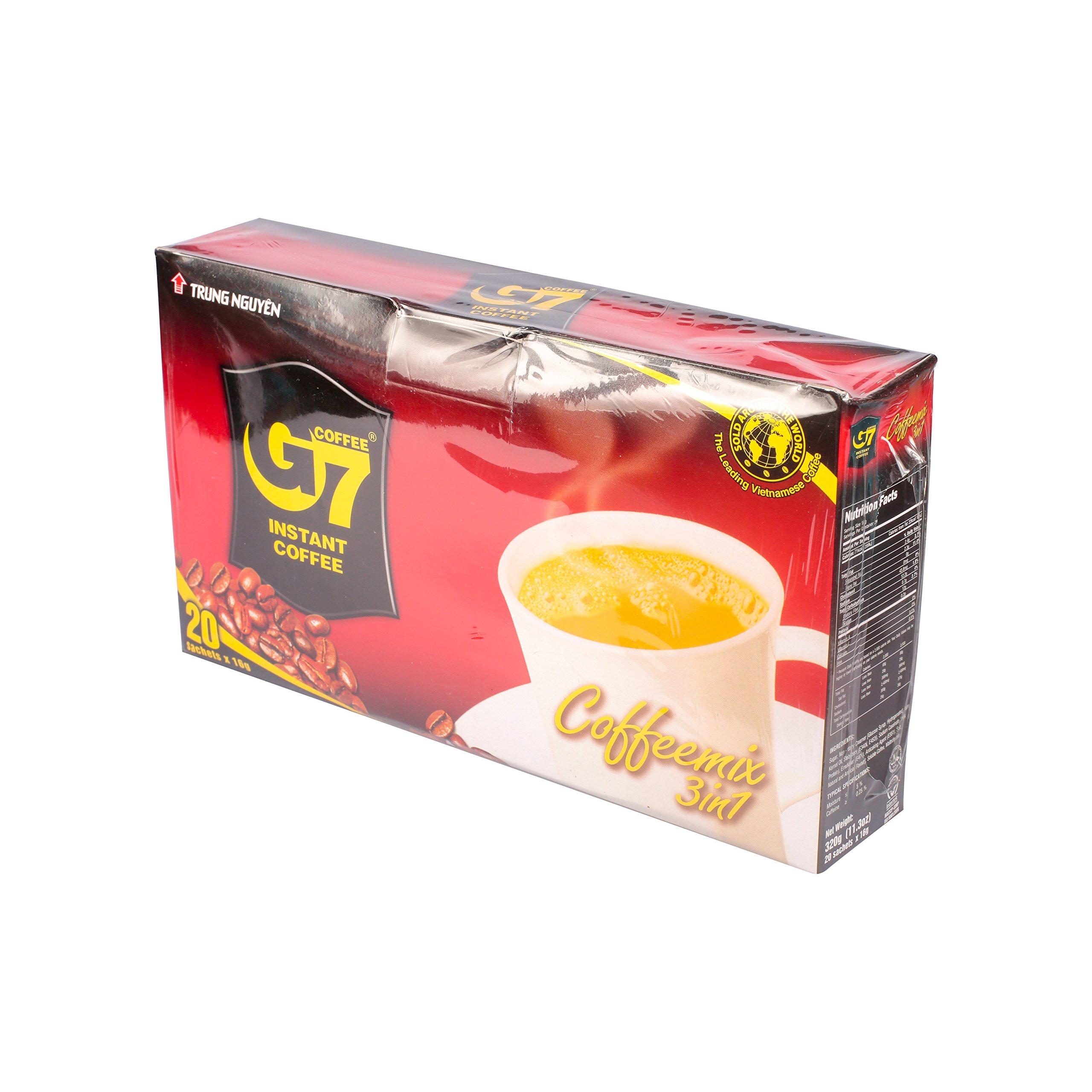 

Vietnam G7 Coffee 3in1 Box Оригинальный продукт x 20 пакетиков 16 г [Официальный] (х 20)
