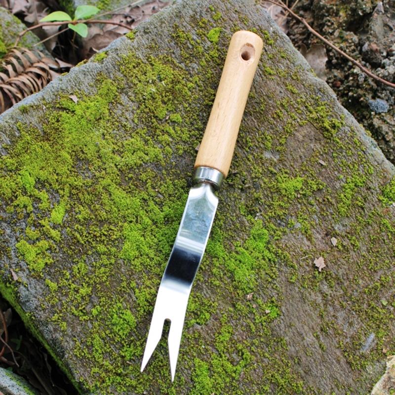 Unkrautzieher Unkrautentferner mit ergonomischem Griff, Edelstahl Unkrautwerkzeug Garten Hand Unkrautstecher Werkzeuge für Rasen