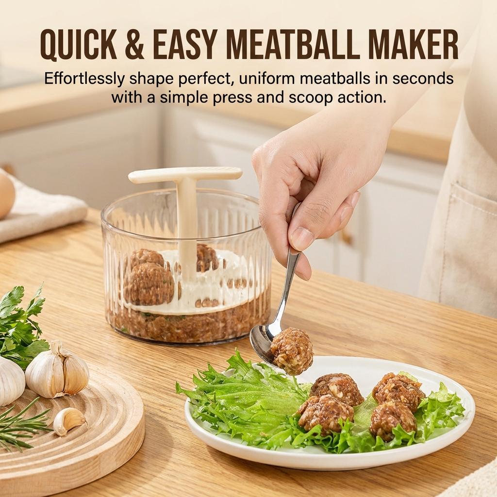 Manual Meatball Maker Food Grade PP Plastic Tool For Meatballs Shrimp Paste Fish Balls