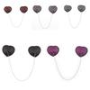 Heart-Shaped Sequin & Star Nipple Pasties with Tassels - Silicone Bra Accessory