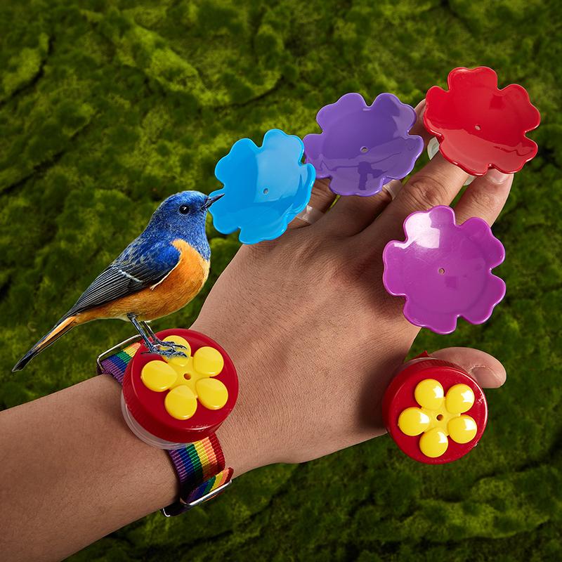 

Ring And Wrist Hummingbird Feeder Mini Hand Held Hummingbird Feeders