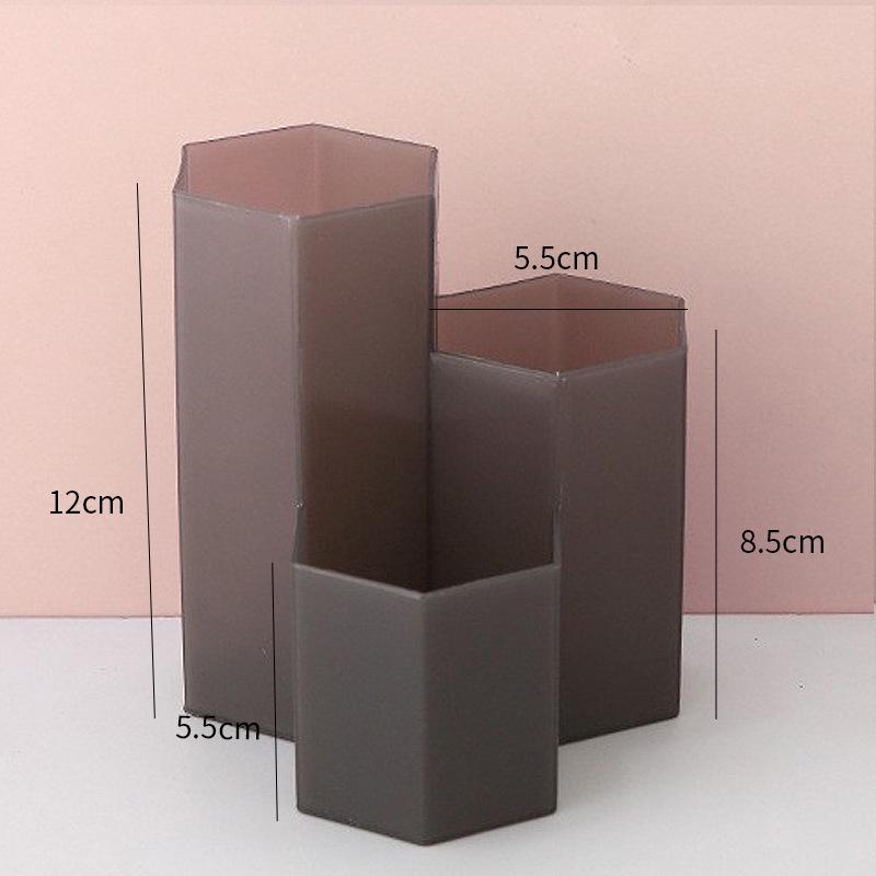 Matt-Transparenter Stift- & Make-up-Organizer - Großes Fassungsvermögen, Multifunktionaler Halter für Schreibtisch