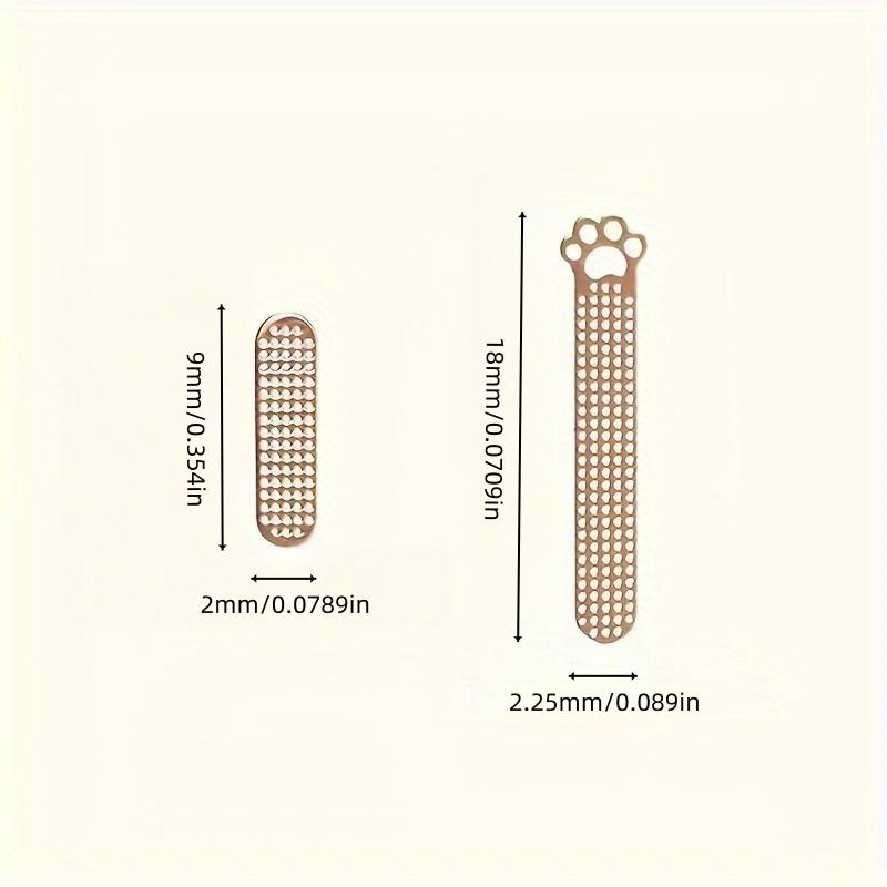 Set Of 8 Universal Cat Claw Dustproof Stickers For Phone Earphone Speaker Holes Dustproof Golden Mesh Dust Cover