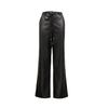 Veromoda Women's Retro PU Tassel Straight Jeans