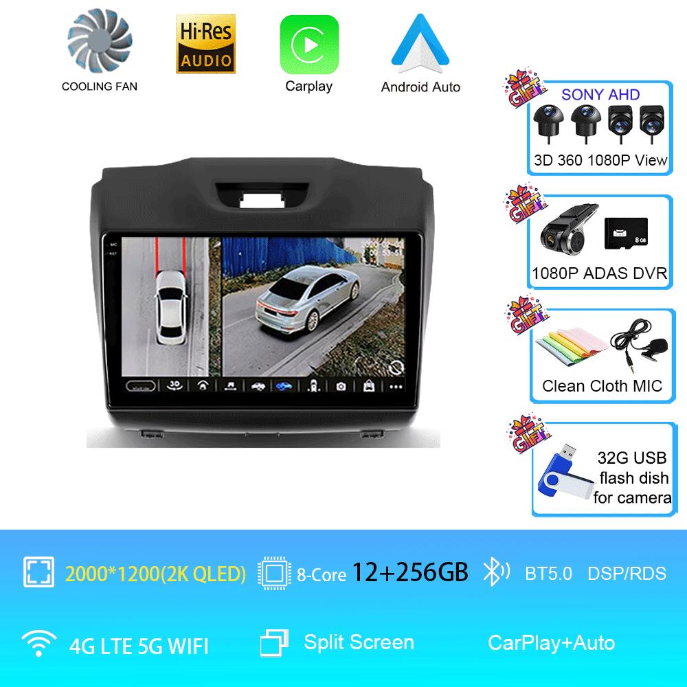 Android14 Video Player Carplay For Chevrolet Holden S10 TRAILBLAZER COLORADO ISUZU DMAX GPS Car Radio Audio Multimedia Stereo