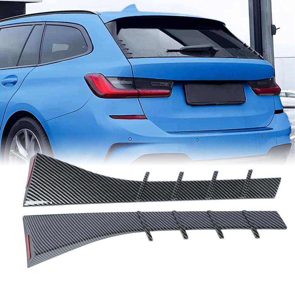 Pair of Rear Window Side Spoiler Decorative Tail Window Side Wing Cover Trim for 3 Series  1 Wagon 2019-2024