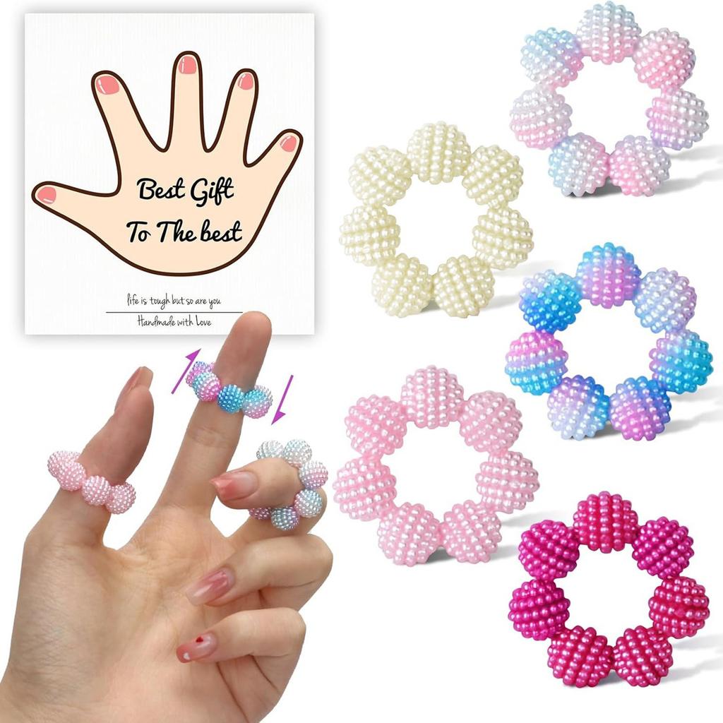 Fingertip Decompression Toy Finger Massager Adult Stress Relief Bead Compact And Portable Casual Ring