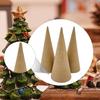 3 Pieces of Papier-mâché Cones with Open Ends, Versatile Handicrafts, Imaginative DIY Christmas