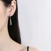 Glossy Geometric S925 Silver Needle Stud Earrings - Simple, Elegant, Cold Style for Women