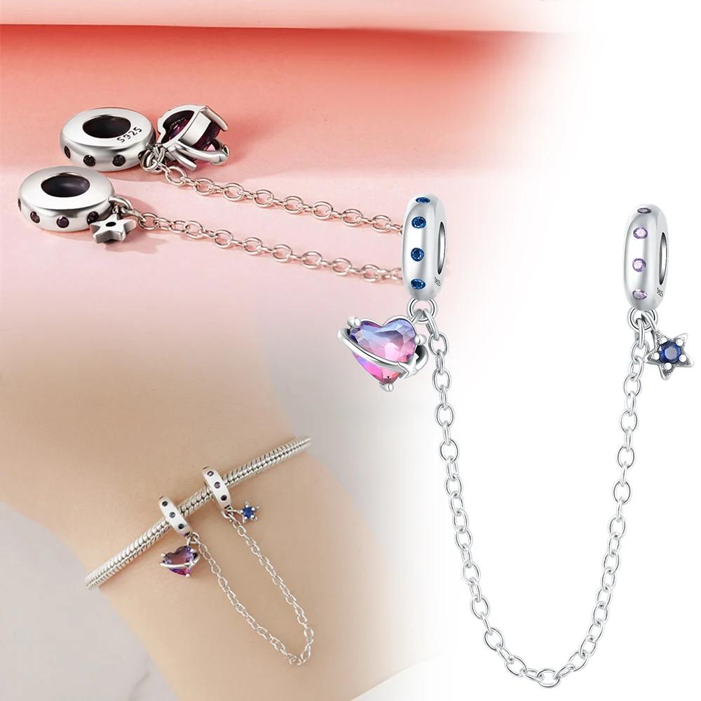 Coppersafety Chain Pendant Series Love Planet Butterfly Bee For Women Diy Bracelet Necklace Jewelry Making Gift