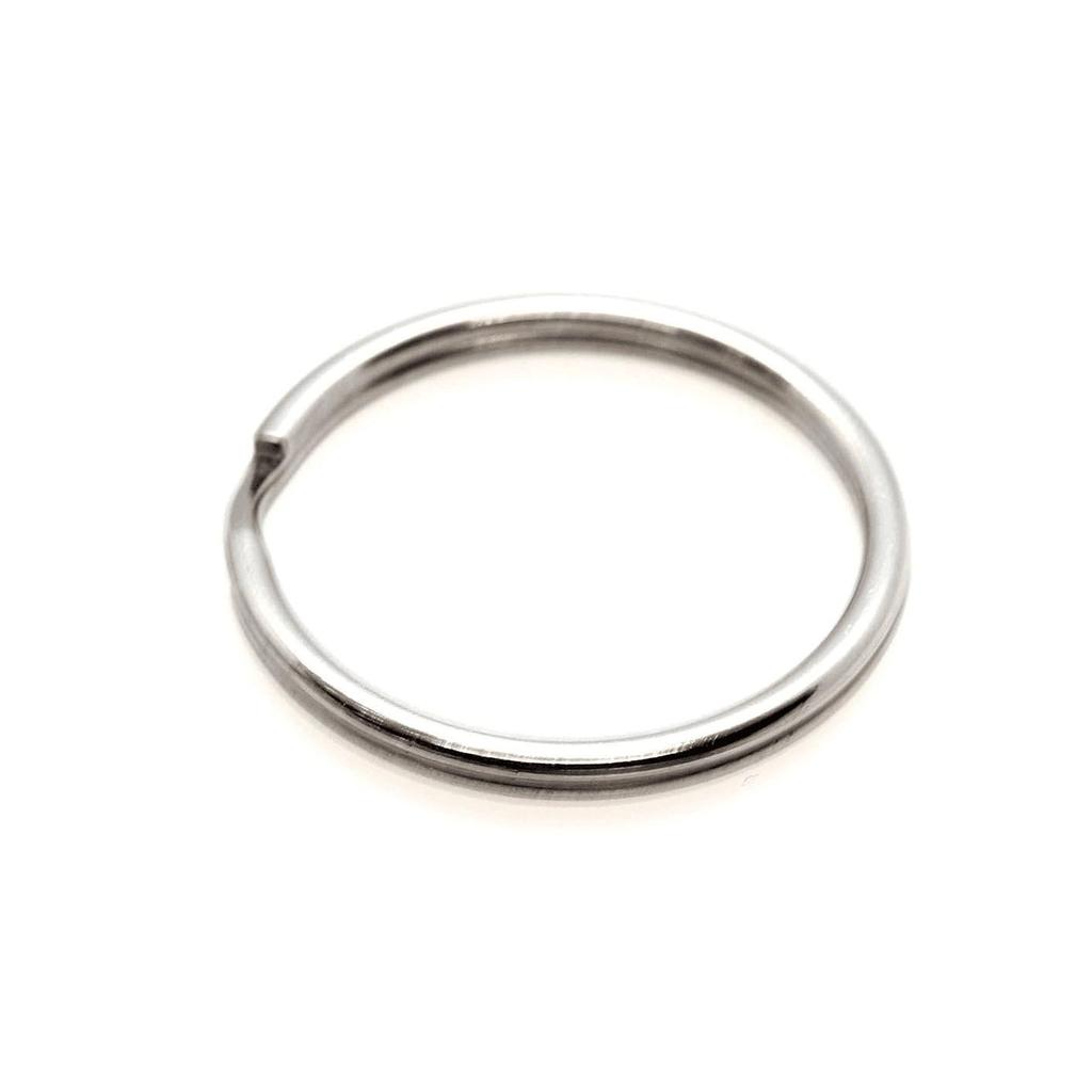 304 Stainless Steel Double Ring Keychain Key Ring