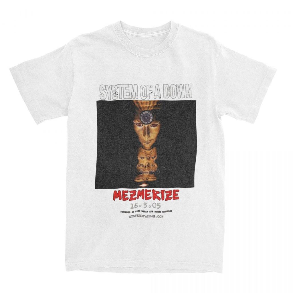 Systemed Of A Down T-Shirt Summer hypnotize music Aesthetic T-Shirts Cotton Fashion Tshirt For Men Short Sleeve Casual Clothing