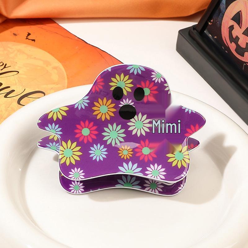 Kreative Halloween Acryl Hai Haarklammer - Damen Einzigartiges Hochsteckfrisur-Accessoire