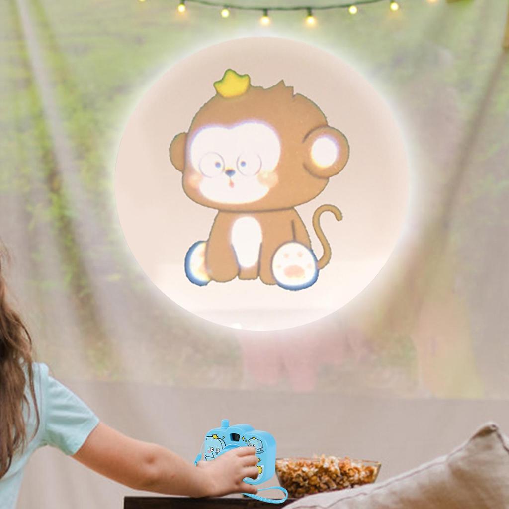 Kids Toys Children's Mini Projection Camera Portable Camera Luminous Projector Projection Camera Animal Image Small Projector