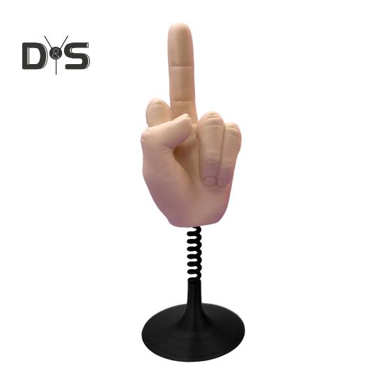 Giocattolo da scrivania elastico dito medio antistress divertente decorazione 3D per dita regalo scherzo esilarante per ufficio casa e scrivania