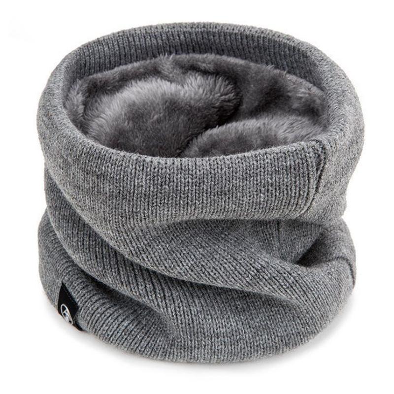 New Women Soft Knitted Neck Warmer Sport Scarf Face Mask Winter Scarves Skating Running Warm Thick Men Ms Neck Scarves Christmas