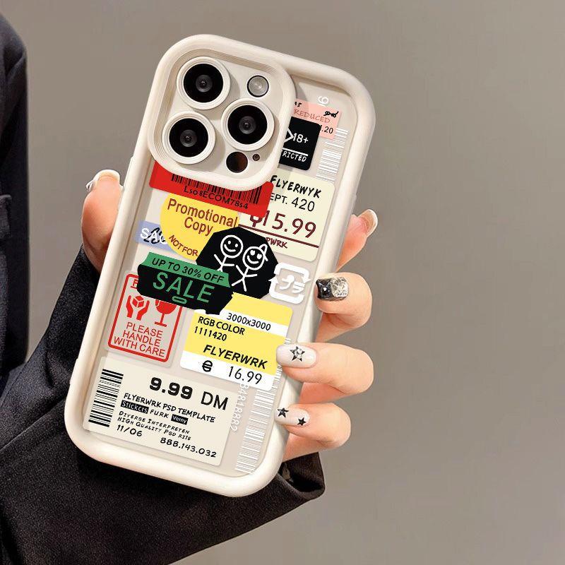 Simple Label Applies To iPhone16promax Matte Mobile Phone Case Apple 15 Simple 14/13 Anti-drop X Generation
