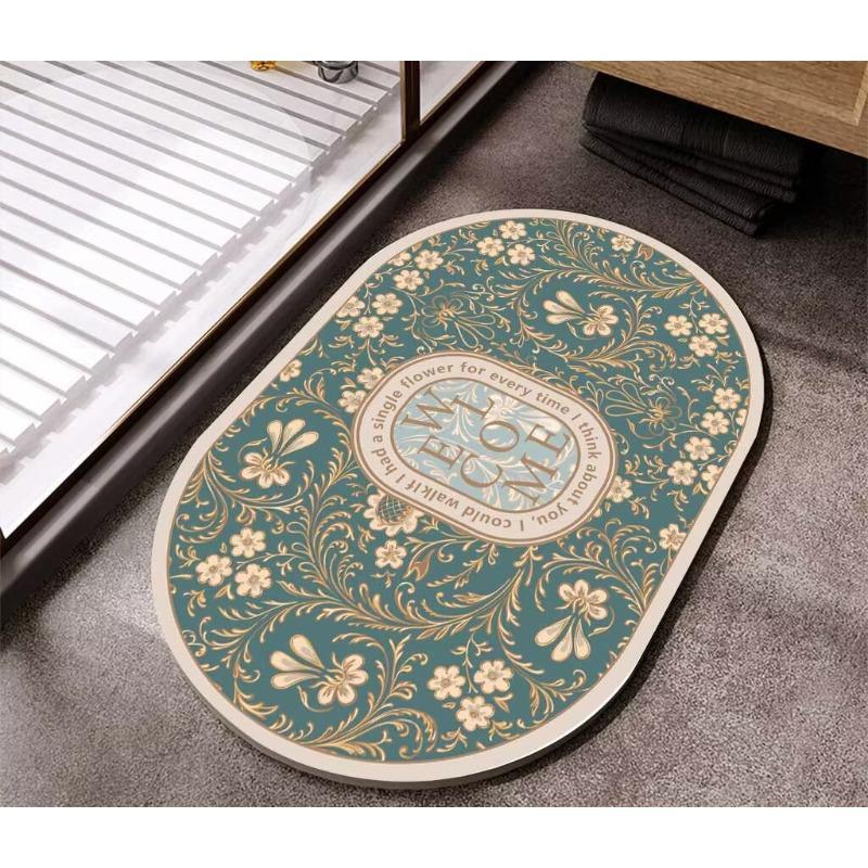 

Bathroom floor mat, non-slip absorbent mat, bathroom door, bathroom carpet, diatom mud quick-drying toilet special floor mat 40x60cm15.7x23.6in