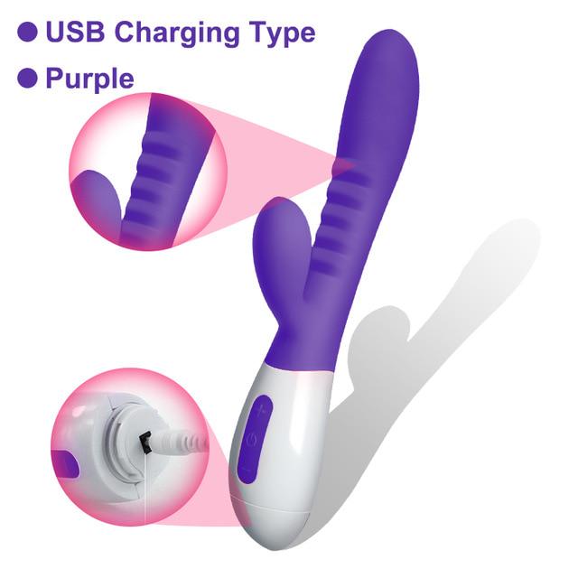 12 Modes G-Spot Vibrator Female Vagina Massager Clitoris Dual Vibrations Dildo Adult Sex Toys