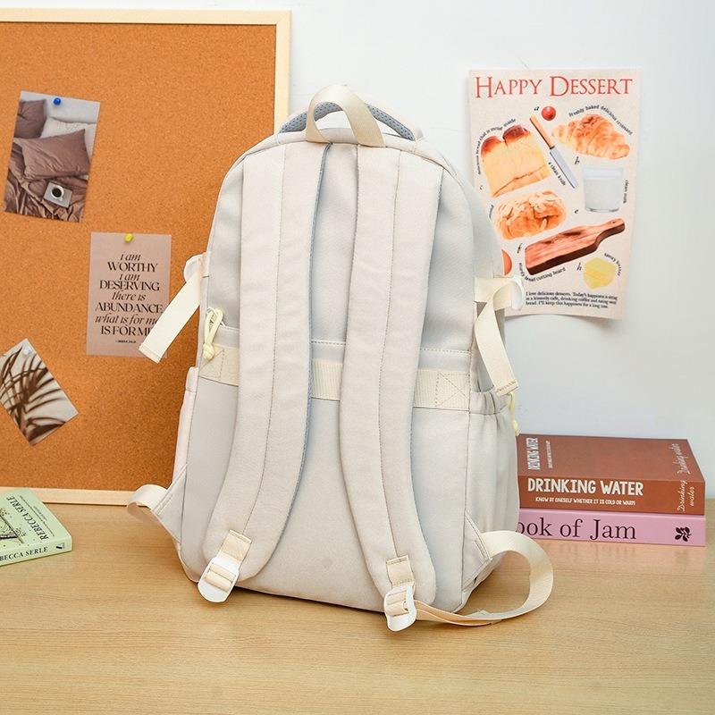 High value college style fresh and sweet backpack junior high school students lightweight large capacity backpack