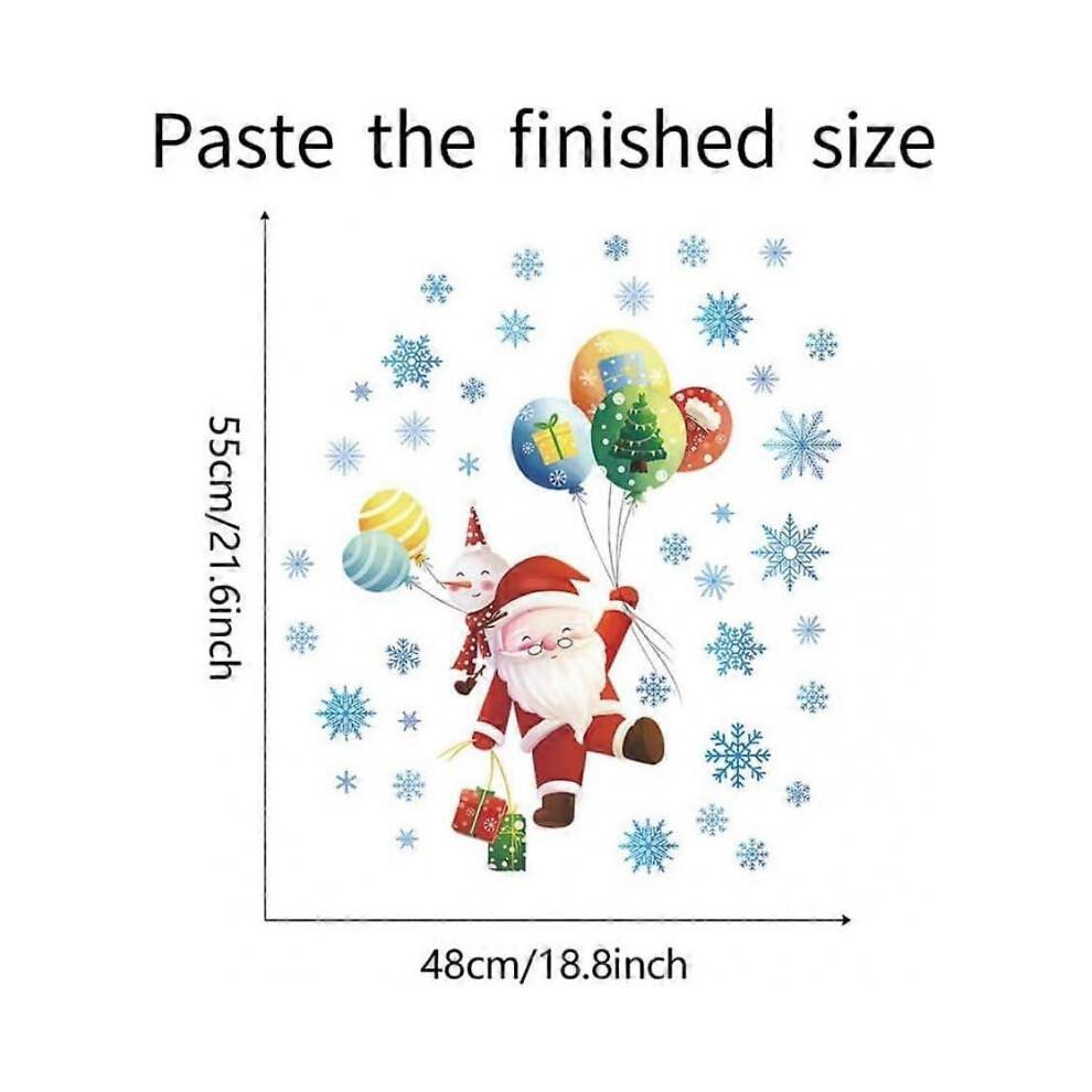 Christmas Decoration Stickers Glass Decoration Window Decoration Door Decoration Christmas StickersWindow Stickers, Santa Claus