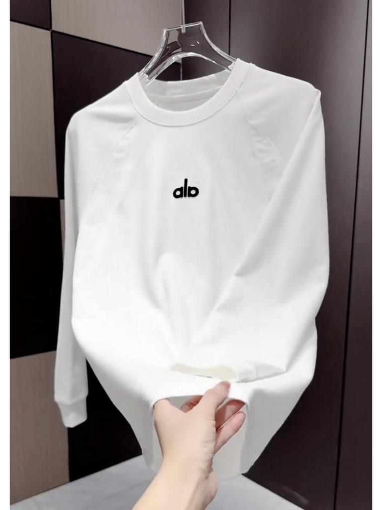 2025 Men's Long-Sleeve Fleece Patchwork Round Neck Casual Sweatshirt