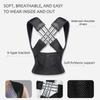 Vbosi Unisex Adjustable Back Support Shoulder Belt Posture Corrector for Sporty Comfort