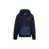 Camouflage Logo Print Hoodie Men Tops Blue CB812-BLU
