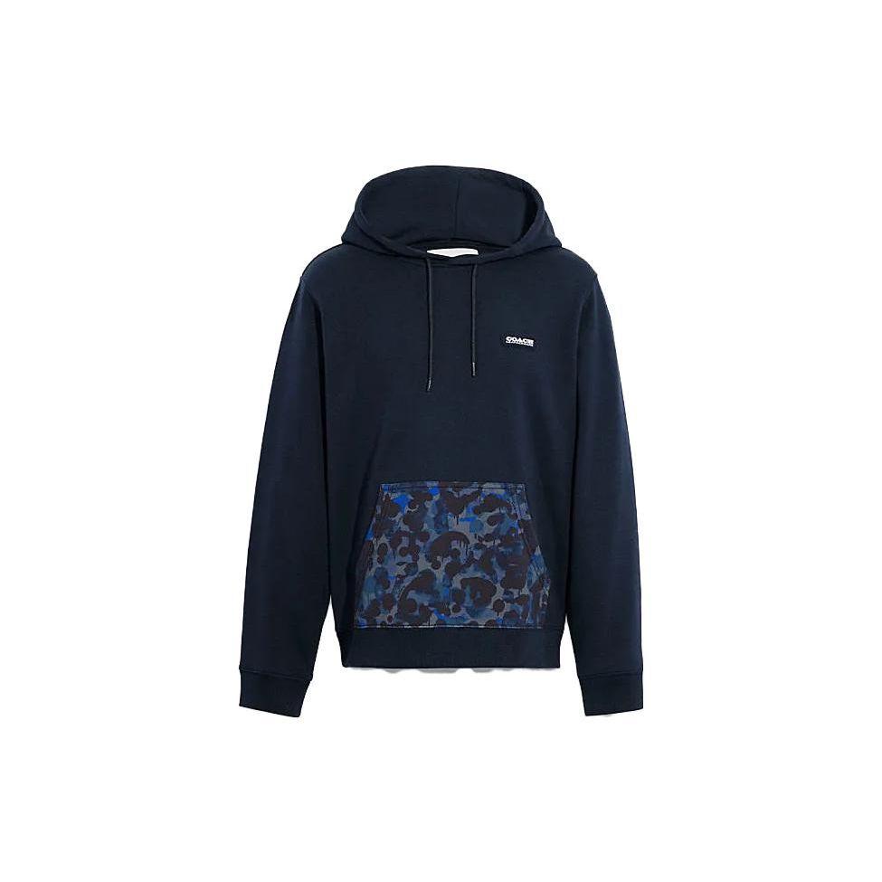 

Coach Camouflage Logo Print Hoodie Men tops Blue CB812-BLU S