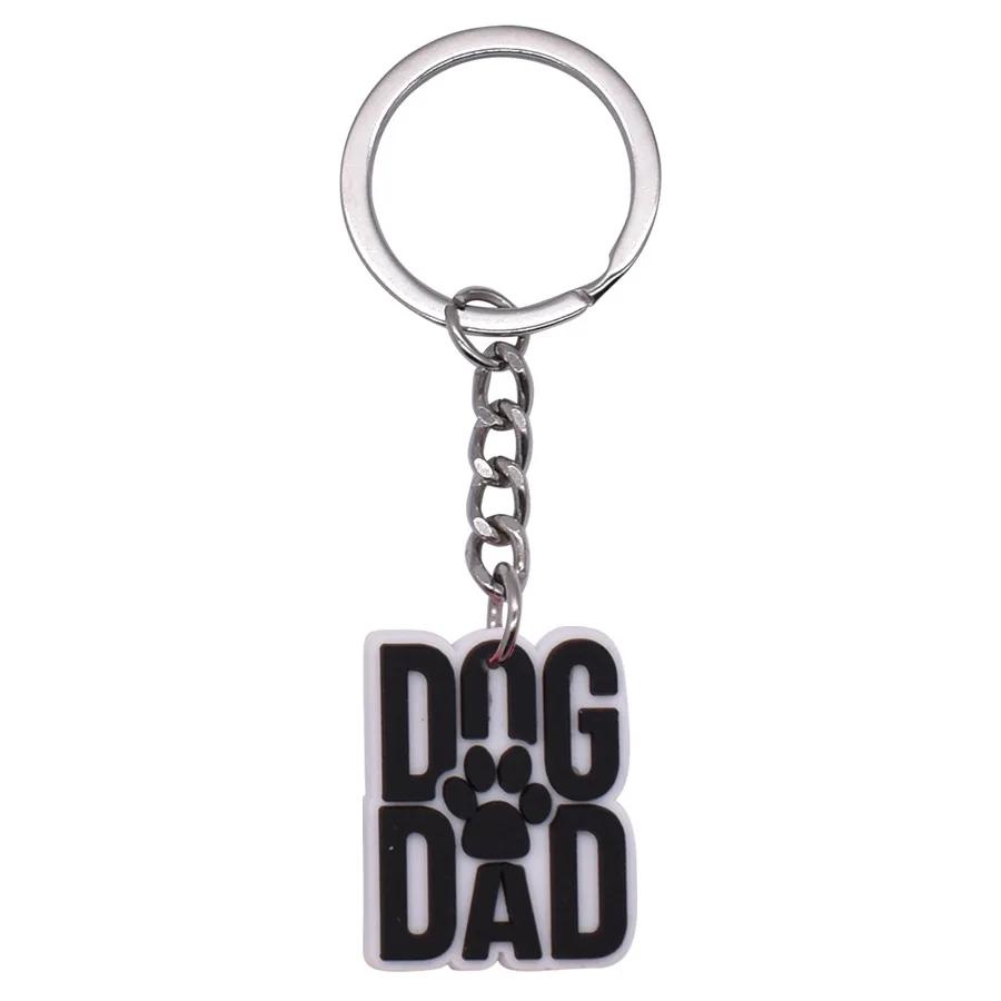 New Arrival Adorable Pet Dogs PVC Soft Keychains Bag Hanging Pendant Car Keyrings Animals Key Chains Accessories Wholesale Gift