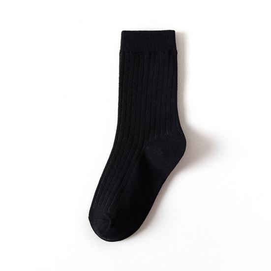 Women Mid-calf Socks High Elastic Breathable Socks Sweat-absorbent Stockings Soft Solid Color Bootie Socks Thick Warm Socks for Fall Winter