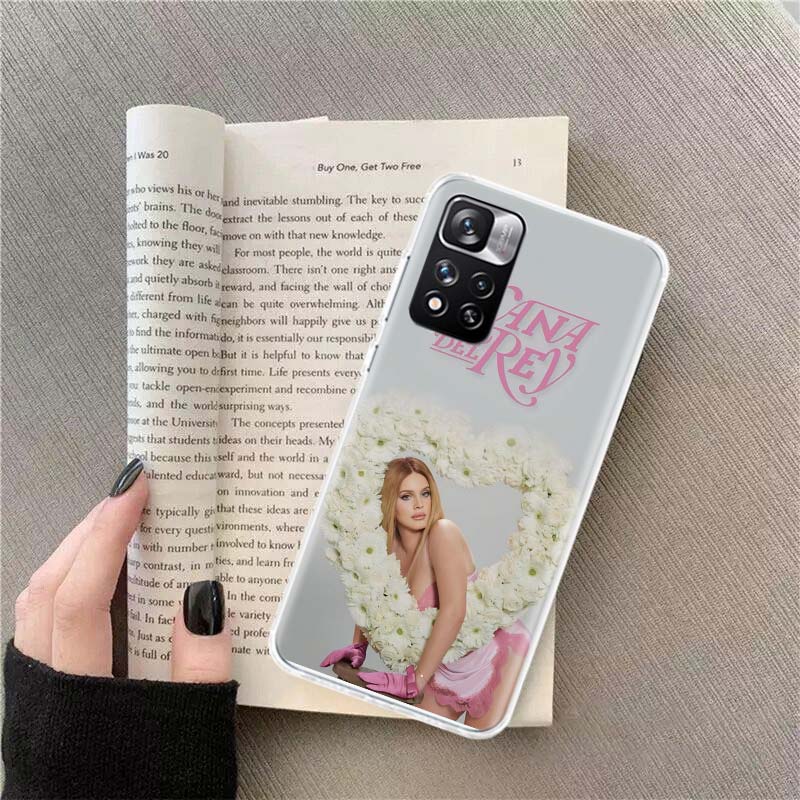 Singer Lana D-Del Rey Phone Case For Redmi Note 13 12 Pro Plus 14 15 Pro 5G 11 11T 11E 11S 10 Pro 10S 9 9S Cover Cell Clear TPU