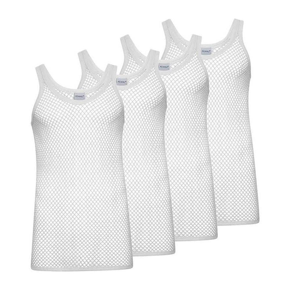 Keanu Men's String Vest Top (Pack of 4)