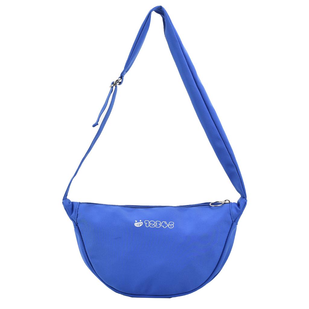 Casual versatile dumpling bag new fashion simple candy color shoulder bag large capacity student class messenger bag woman