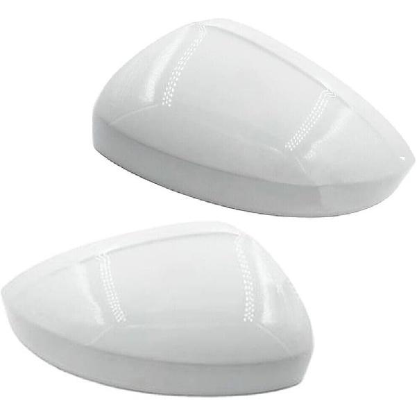 Car Door Wing Mirror Cover Cap Replacement Cover Protectors For VW Tiguan MK2 2017 2018 2019 2020 White (Left (Driver) Side)