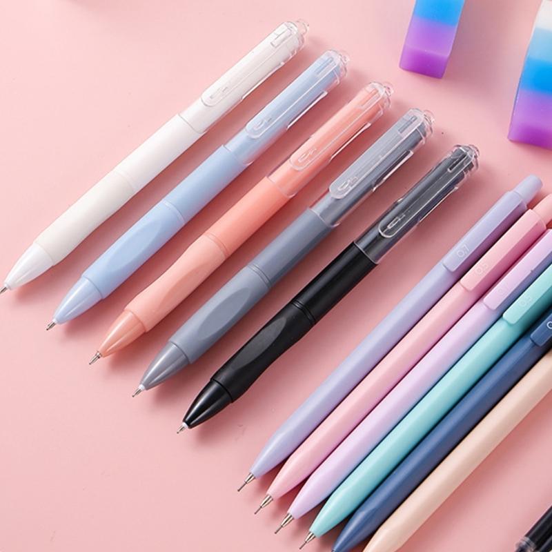 School Set Pencil Case Highlighter Pen Eraser Gel Pen School Accessories Set for Classroom and Office Use