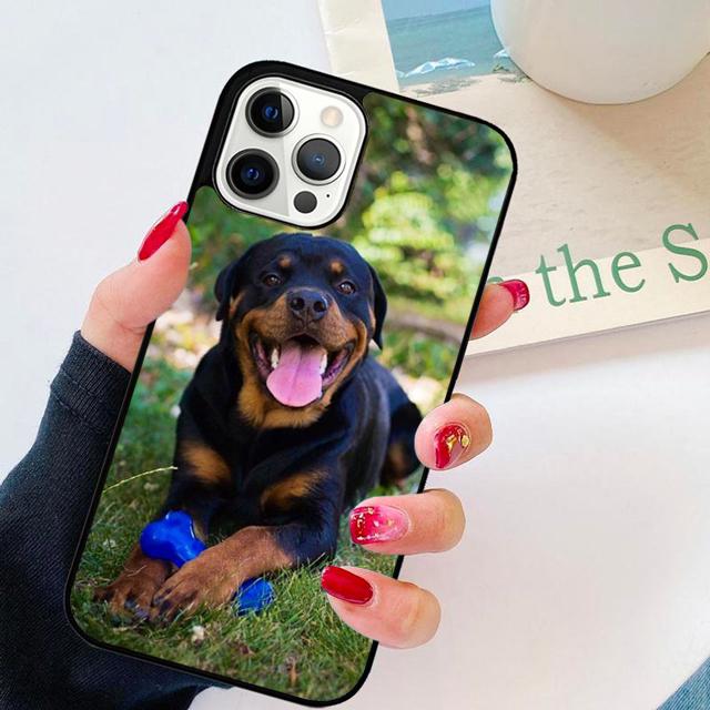 Cute Dog Puppy Rottweiler Phone Case For For iPhone 17 Air 16 15 11 12 13 14 Pro Ma Plus coque