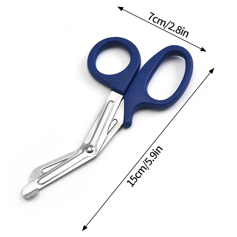 15Cm Medical Scissors Survive Paramedic Medical Rescue Scissor Trauma Gauze Tactical Stainless Steel Shears Survival Rescue