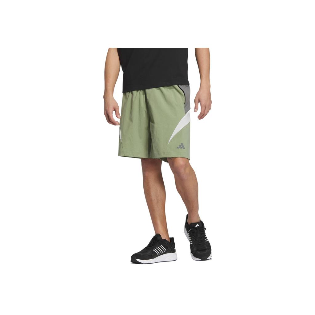 Adidas Fustl Shorts Color Block Sports Versatile Fashion Casual Shorts Men Shorts Tent-Green JI6631