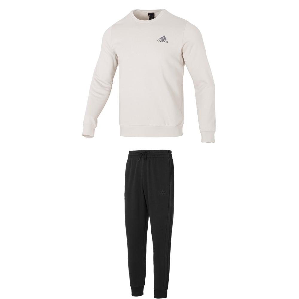 

Adidas Тренировочный дышащий свитер и однотонные флисовые теплые длинные брюки, повседневный спортивный комплект для мужчин, спортивный комплект IY9082+IJ8885 XS