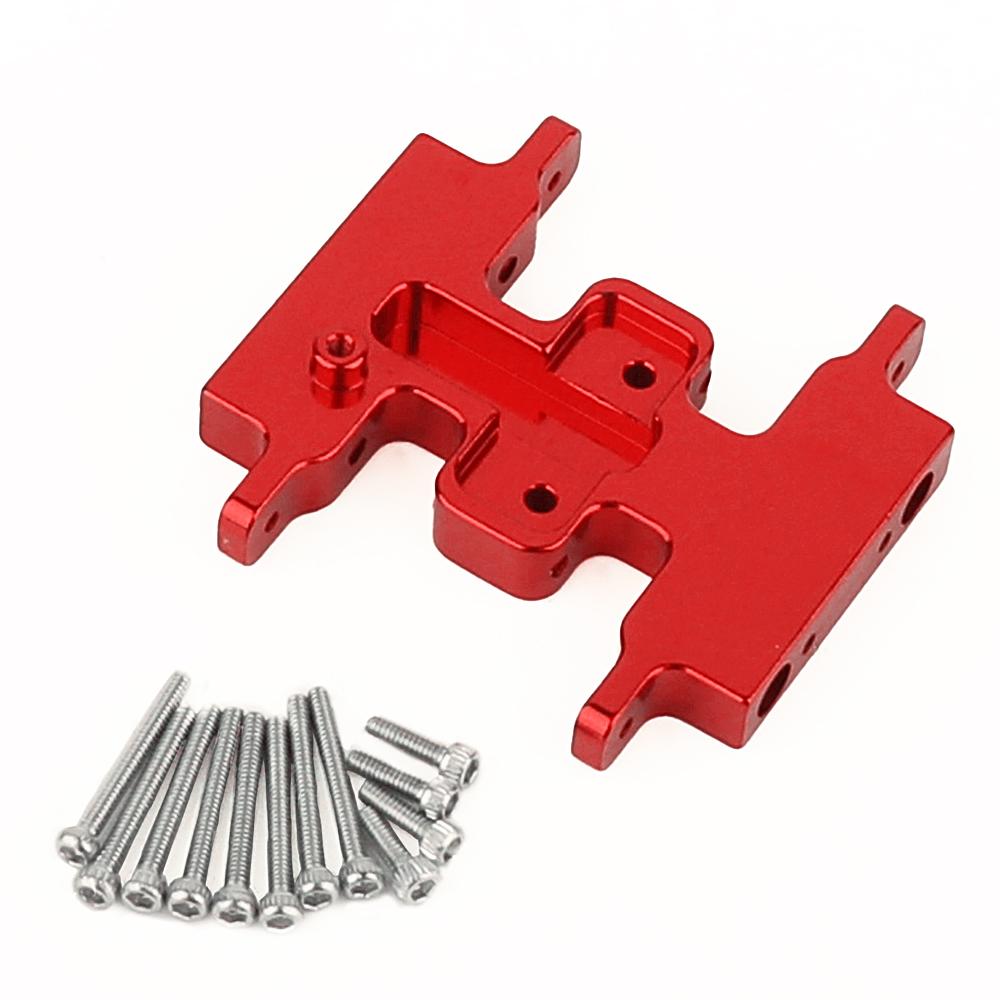 1pc Aluminum Alloy Gearbox Mount Transmission Plate Gearbox Base for SCX24 C10 JLU Deadbolt Gladiator Bronco 1/24 Crawler Car